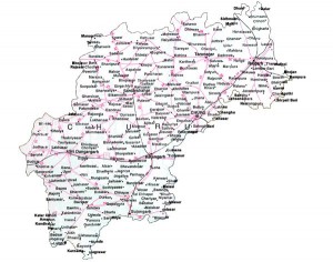 Churu District  Map