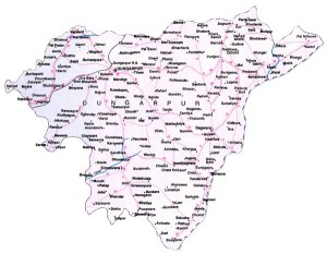 Dungarpur District  Map