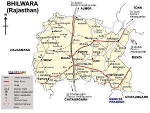 Bhilwara Tourist  Map