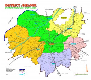 Bikaner Panchayat Samiti Map
