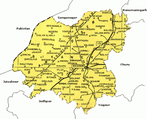 Bikaner Tourist Map