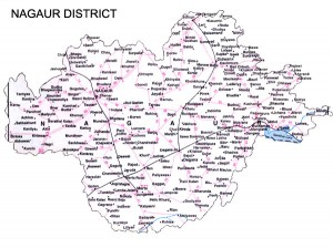 Nagaour District map